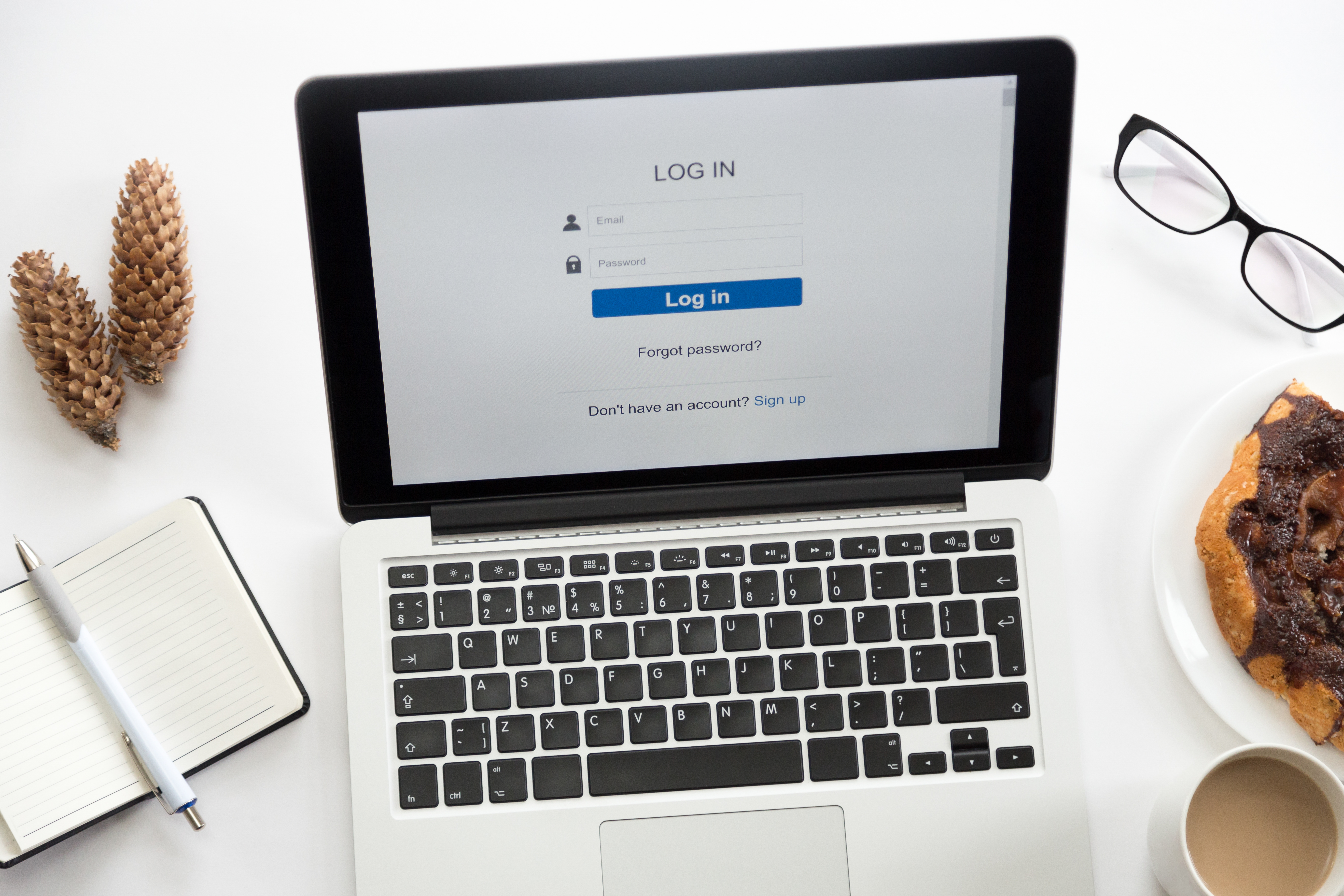Imagem de uma tela de login